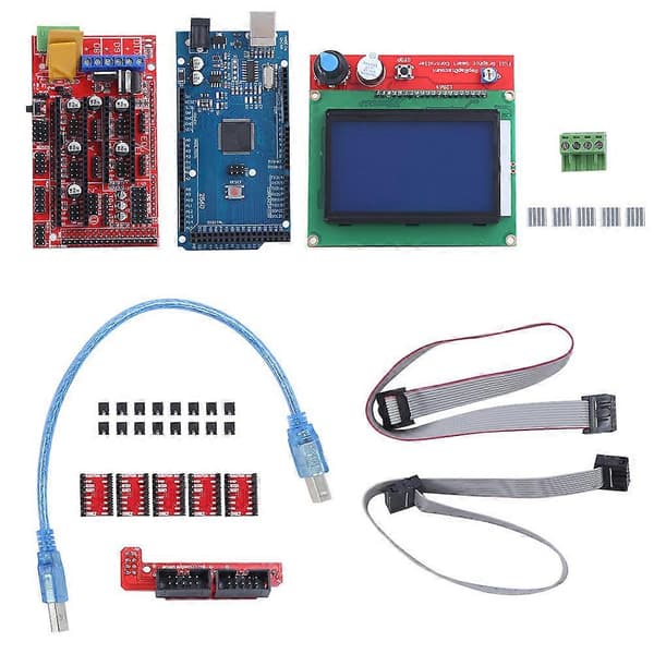 3D-printerkit med Mega 2560-kort til RAMPS 1.4-controller 12864 LCD A4988-driver