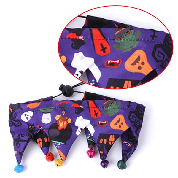 Katt Halloween Kostym - Halloween katthalsband med klockor och style4