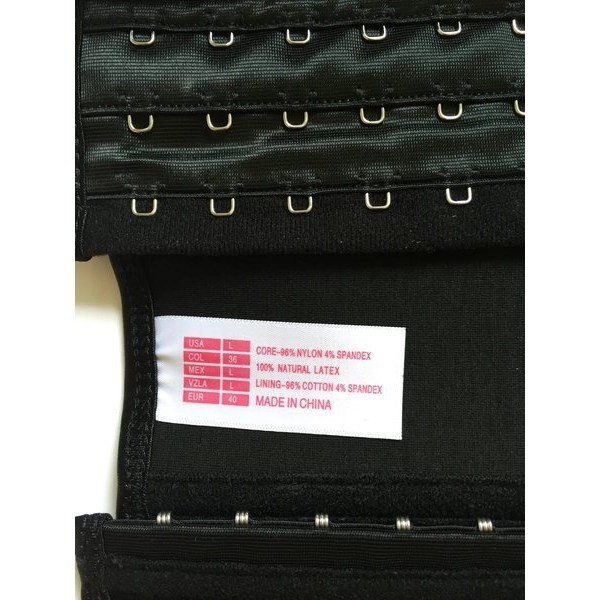 Waist Trainer luonnonlatex korsetti Red M
