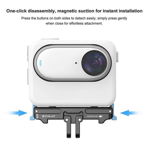 Plastikkameradock til GO3 Thumb Camera Magnetisk Quick Release Base Stand Sportskameratilbehør