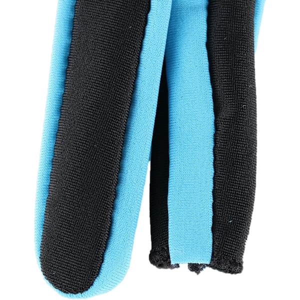 Elastisk Lycra 3 finger display billard skydehandske M sky blue m