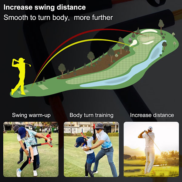 Golfsving Træningshjælp Posture Corrector RØD RØD