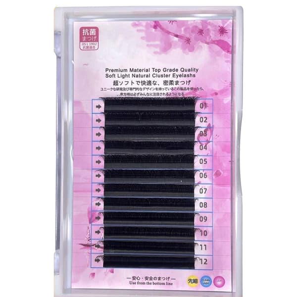 Y-formede løse øjenvipper Bløde Lyse Fluffy Wispy Øjenvipper Cosplay Makeup Værktøjer 8-12 mix warpage d 0.07