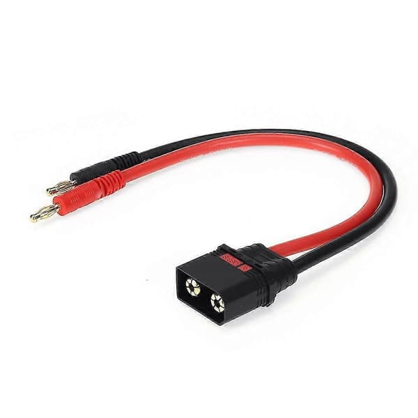 QS8 hannplugg til 4.0 bananplugg 10AWG 250mm ladeforlengelseskabel