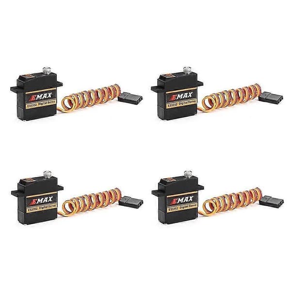 4 STK EMAX ES3352 12,4g Mini Digital Servo med Metallgir for RC Fly