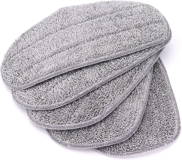 Sæt med 5 mikrofiber-udskiftningspuder til Leifheit CleanTenso Stea