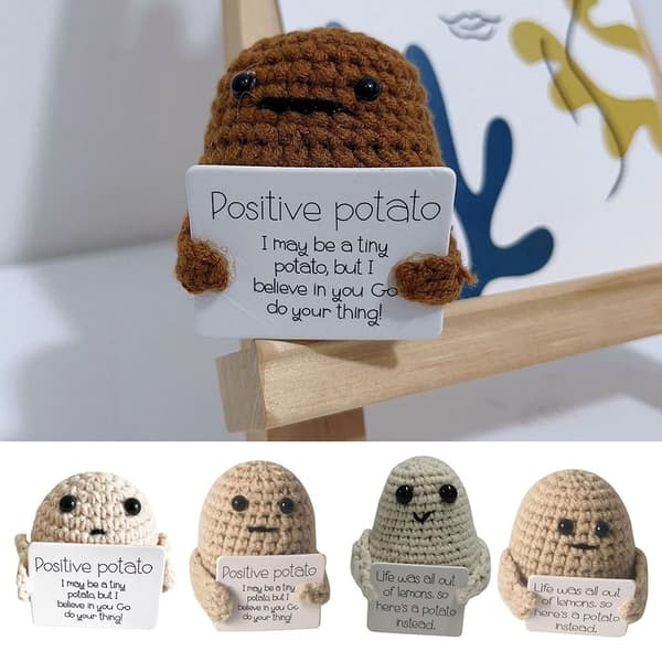 Positiv potetstrikket potetdukke 4