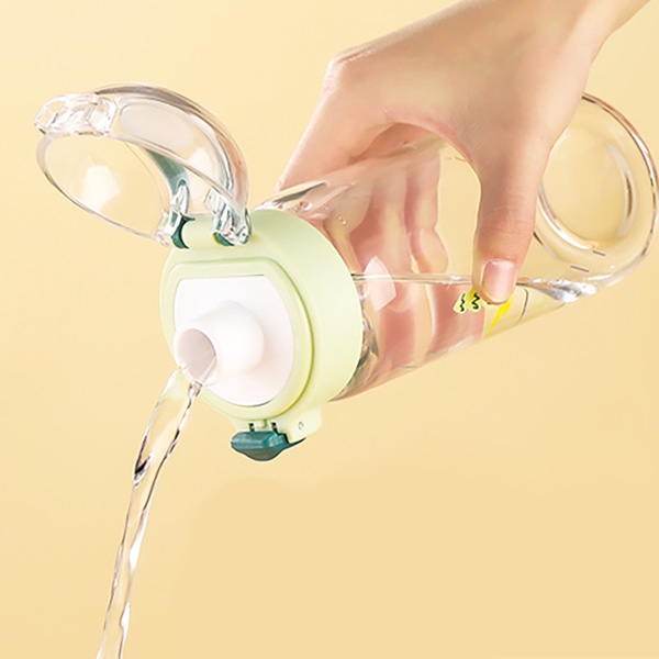 420 ML enkel flip-top glaskopp, bärbar blomtekopp, White