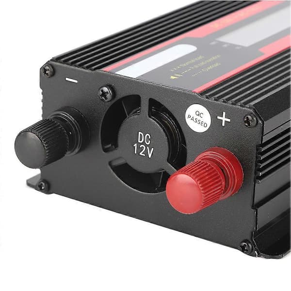 1000W Bilstrømspenningsomformeromformer 12V til 110V LCD-skjerm
