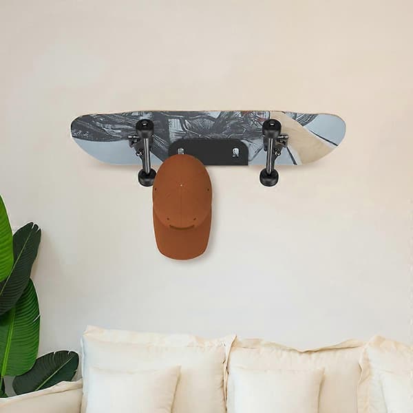 Väggfäste för skateboard Hållare Förvaringsställ Universellt Lätt att installera Snowboard Longboard Väggfäste Displayfäste