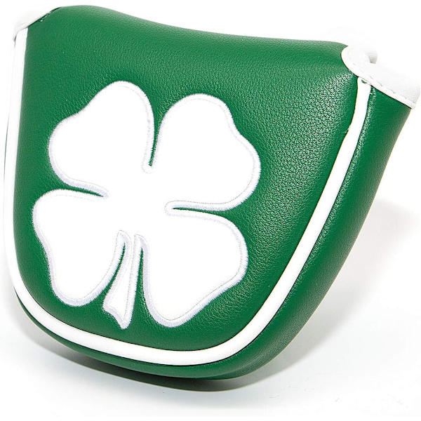 Golf Grön Vit Shamrock Golf Headcover Head Covers Magnetisk