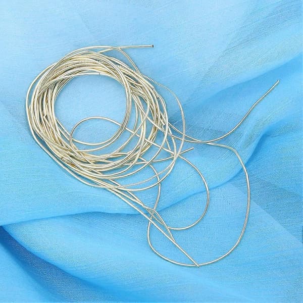 Broderitråd Koppartråd Sömnad Glans 1,5 mm Dia. Manuell DIY-snöre Sandguld