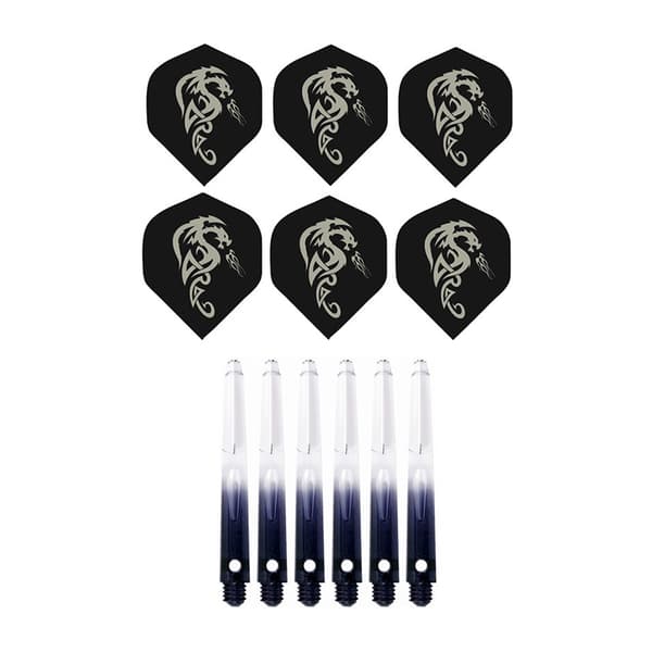 45mm plast 2BA Dart skafter og stilfulde mønstre Dart tilbehør Blue