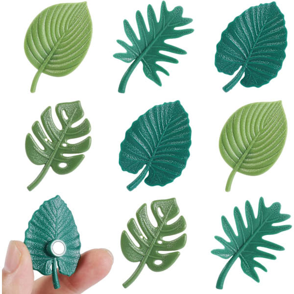Kjøleskapsmagneter, Monstera Plante Kjøleskapsmagneter Dekorative, 12 stk