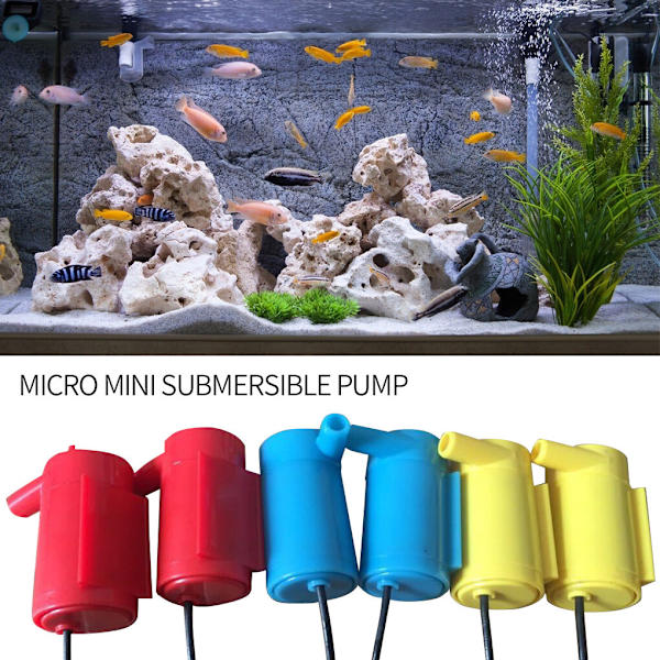 2st Vattenpump Mini Aquarium Pump Dränkbar vattenfontän 2pcs