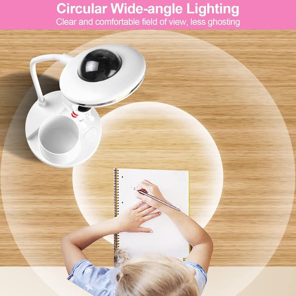 5W LED Barnebordlampe, Trådløs Dimbar Oppladbar Bordlampe