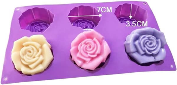Roseformet Non-Stick Mold - Silikonform Multi-Huleform for