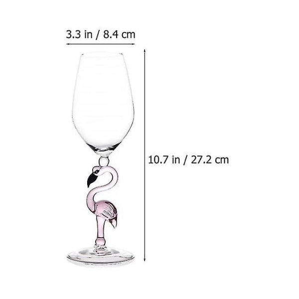 1st 330ml Flamingo Shape Vinglas Hemmabar Restaurang