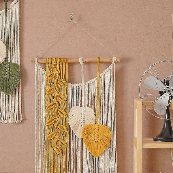 Macrame Väggdekor Boho Väggkonst Barnrumsdekor Väggdekor Estetisk Heminredning Chic Dekor Gall