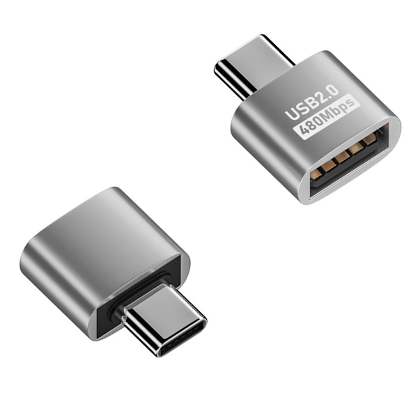 USB-C Type C Hane till USB 3.0 Type A Hona OTG Adapterkabel 2024 Konverterare T4I6  Silvery typec