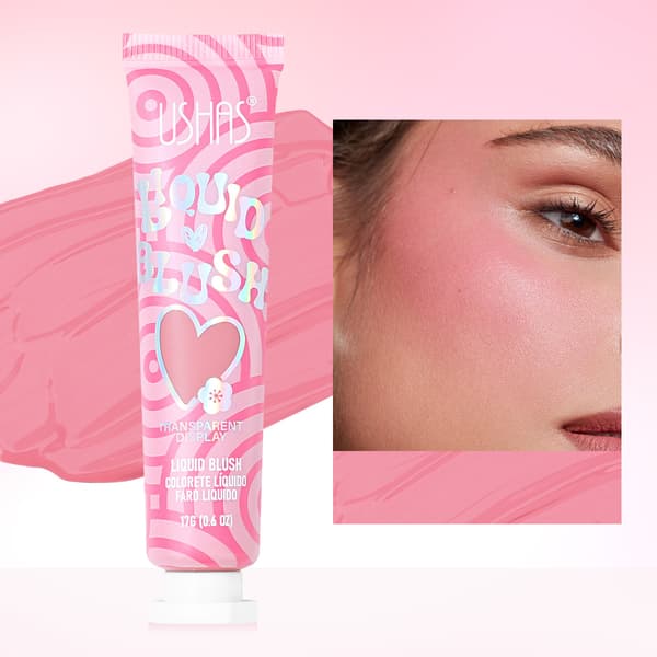 Skønhedsspecifik cremeblush, hjerteformet flydende blush UC131