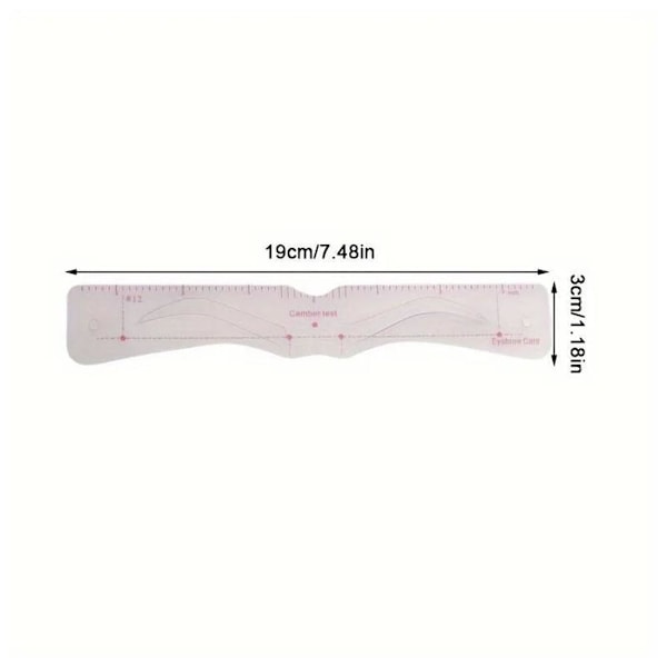 12 Style Fixerbar Ögonbrynsstencil Ett Steg Ögonbrynsstämpel Professionell Ögonbryn Ögonbrynsset Kortkit M9 Eyebrow card+rope One size