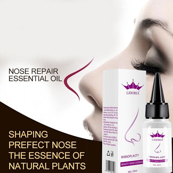 20ml Lidoria Näsa Lyft Upp Essentiell Näsa Ben Mindre Tunn Vård Omformning Massage Näsa essens