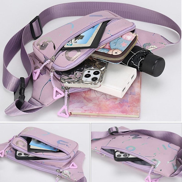 Unisex Crossbody-väskor med stor kapacitet för arbete och sport  Blue One size