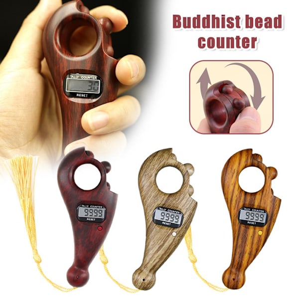 ZHOSXRC Digitalräknare, Buddha-pärlor Räknare, Buddha-pärlor Digital C one-size
