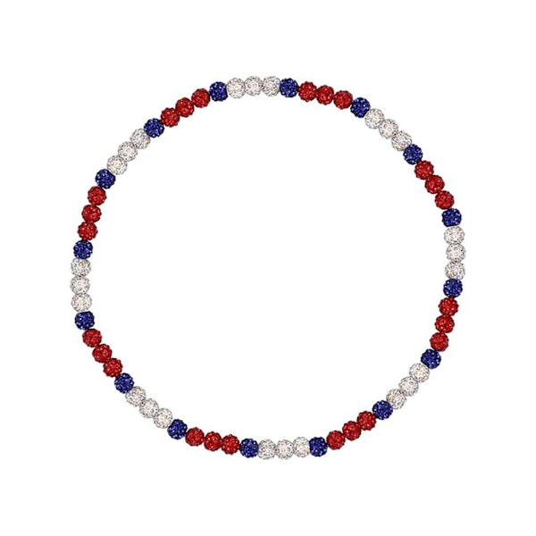 RJSQAQE Is-kollektion Halsband, Baseboll Bling Halsband, Rhinestones B one