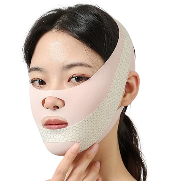 Ansiktsformande Bandage Lyftande Och Uppstramande Ansikte Anti-hängande Ansikte pink 1pcs