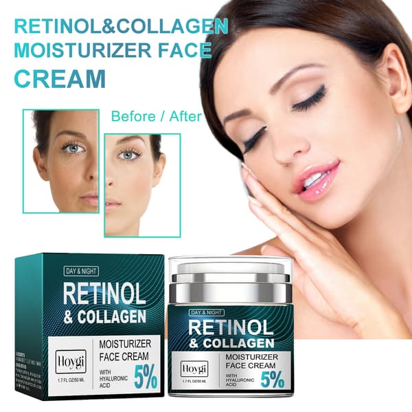 Retinol ansiktskrem lysner, fukter, hydrerer, glatter ut, strammer opp og reduserer fine linjer og rynker.