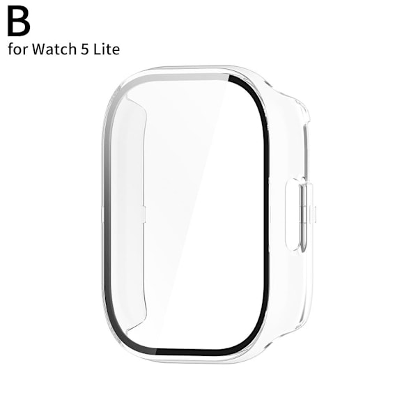 Fullständigt täckande TPU-skal för Redmi Watch 5 Active/5 Lite PC-glas clear  for Watch 5 Lite