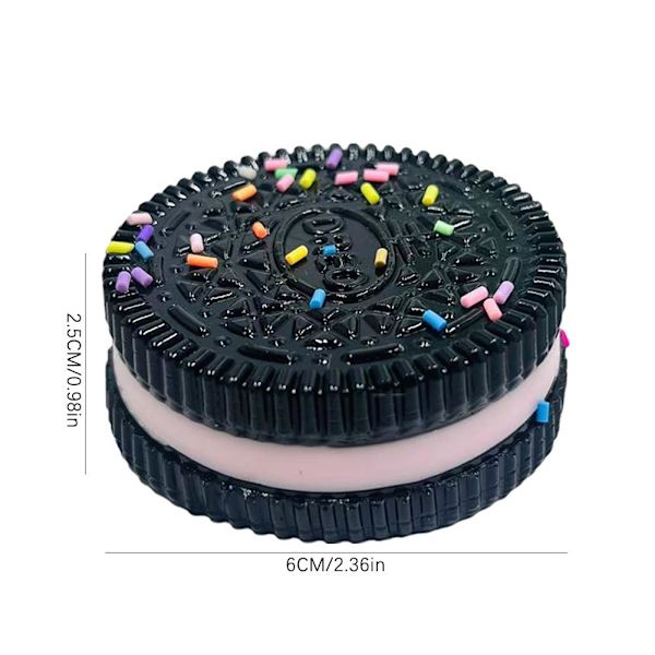 Oreo Cookie Kläm Leksak Stresslindring Kex Nyp Barn Presenter Lera Musik H1n0 Pink 1pcs
