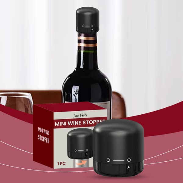 Mini vinprop, silikonemateriale, egnet til lækagesikre propper til mousserende vin