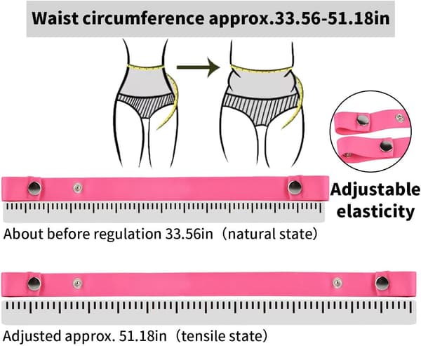 Manlig dold osynlig kontrollbur med droppassistentrem (US-A61) (Rosa)