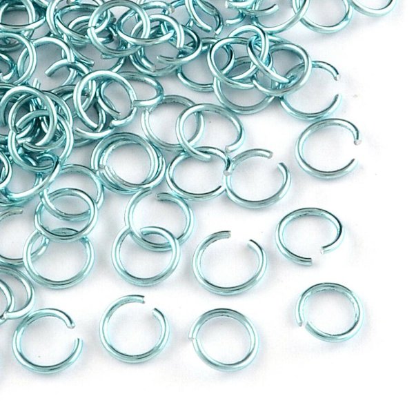 3D Nagel Smycken Färgglad Aluminiumtråd Öppna Hoppringar Nya Länkslingor Q4Z2.AU A One-size