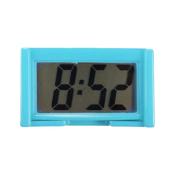 Mini Digital LCD Bordsklocka för Bilinstrumentbräda Datum Tid Kalendrar UK C 1pcs
