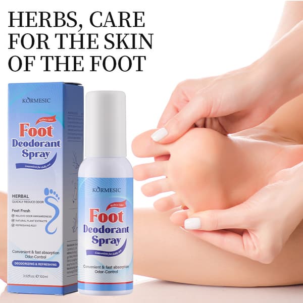 Foddeodorantspray til frisk fodpleje