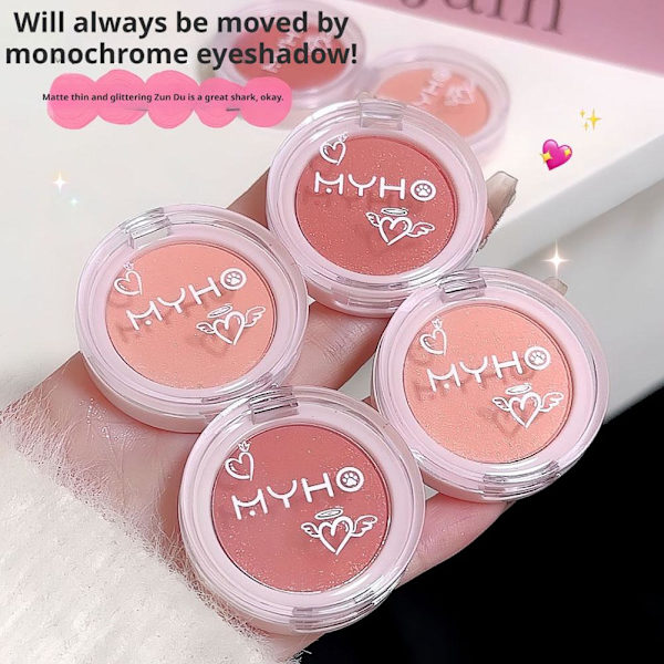 Ansiktsmatt Rouge Blush Vattentät Långvarig Ljusare Kontur Kind Blushe GX 1# 1.8g