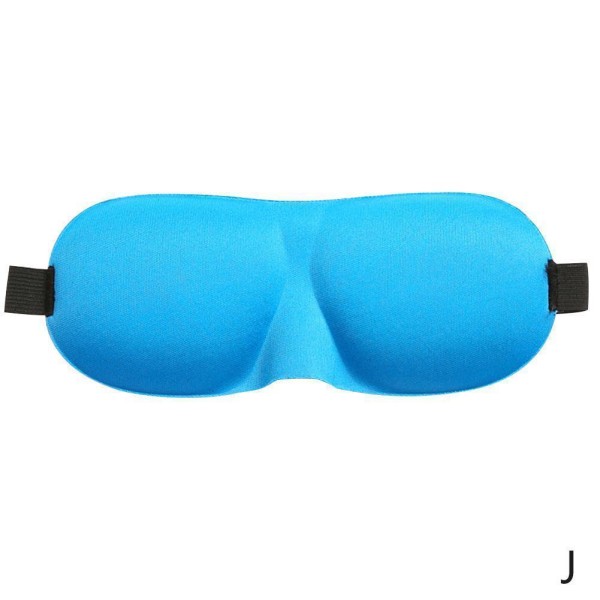 3D Reseögonmask Sovmask Vadderad Skugga Skydd Vila Avslappning Sovbindel Z1O0 blue one-size