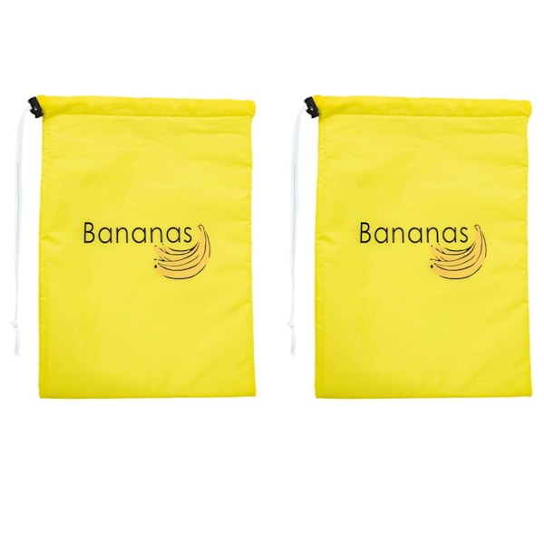 Bananförvaringsväska, Anti-Mognande Bananförvaringsväskor, Återanvändbar yellow+green onesize