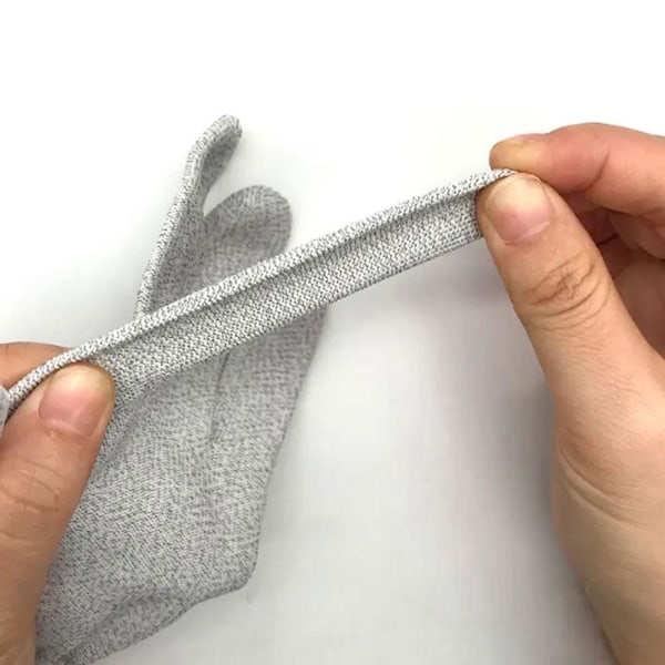 1 par ledande silverfiber-elektrodhandskar elektroterapi gray XL 1pcs