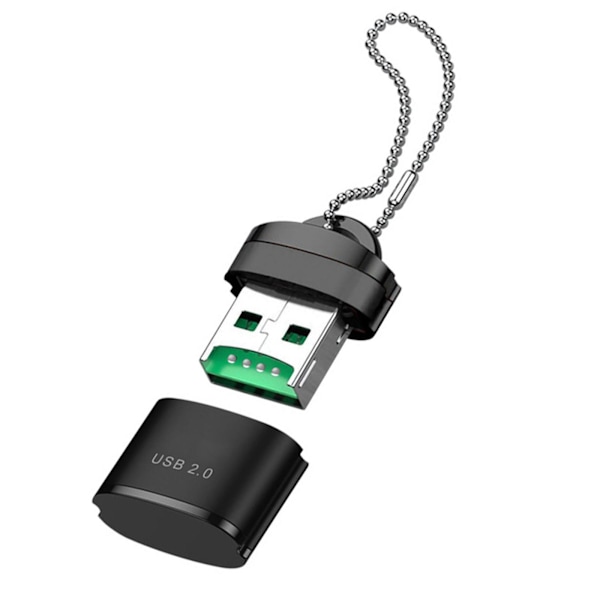 Minneskortsläsare Adapter Hög Hastighet USB 2.0 Läsare för Micro S green One-size