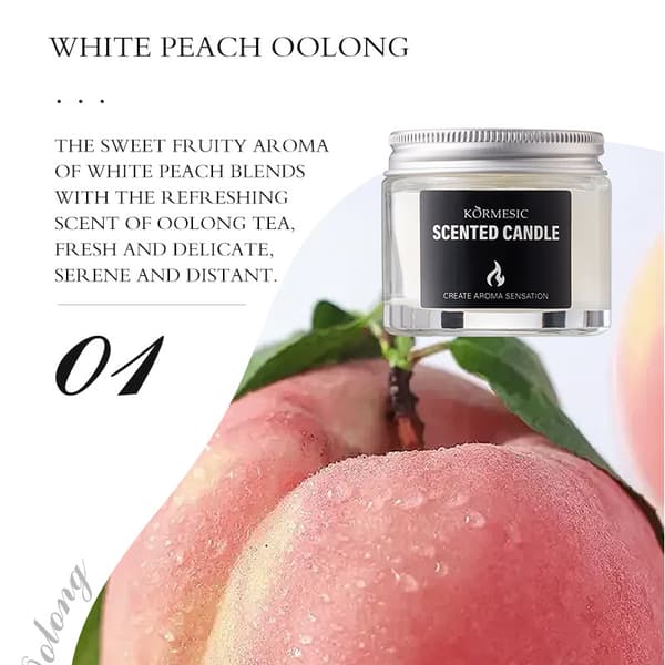 Doftljus Vit Persika Vanilj Vanilla 50g