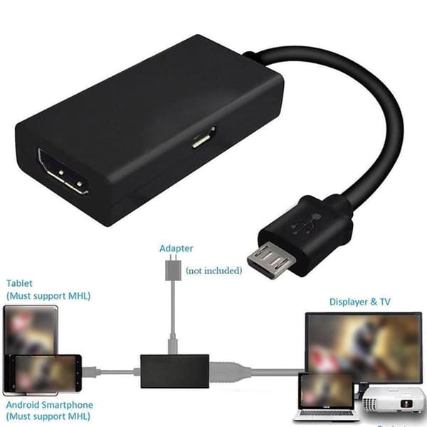 Micro USB 2.0 MHL til HDMI-kabel HD 1080P til Android til Samsung HTC Mini Android Mirco-adapter HDMI USB-konverter
