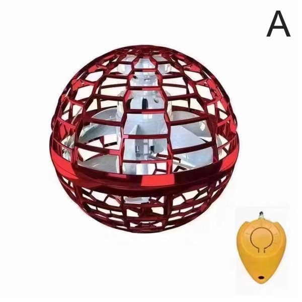 Flying Orb-leksaker med 360° roterande Flynova Pro UFO Flying Toy Bu red onesize