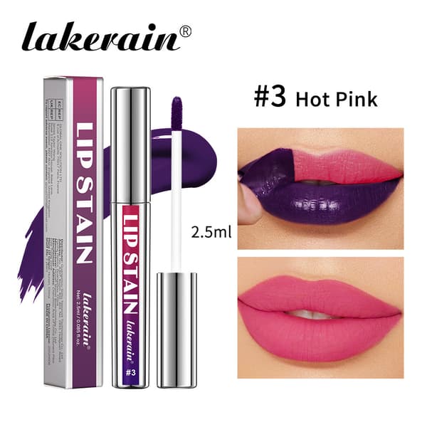 Makeup sølvrør peel-off læbeglans, mat finish, nem at påføre, begyndervenlig læbeglans, #3 3#