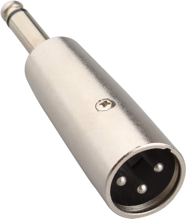 2 STK XLR Hanstik til 6,35 mm 1/4 tomme Mono Jack Stik Audio Adapter