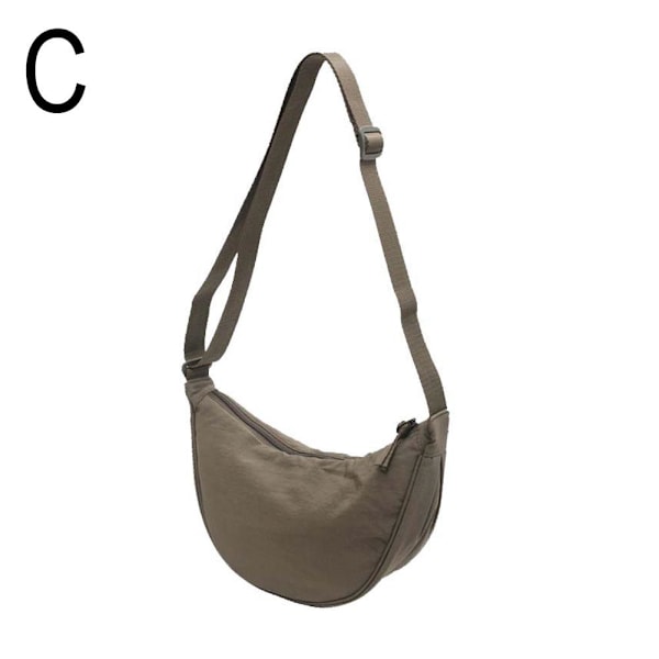 Nylon Messenger Bag för Kvinnor - Trendig Dumpling Bag i Lätt Vikt green 1size
